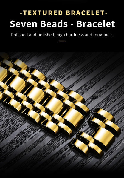 OLEVS Quartz Watch for Men Luxury Diamonds Gold Watch Waterproof Luminous Stainless Steel Business Men's Quartz Watch Mens Watch